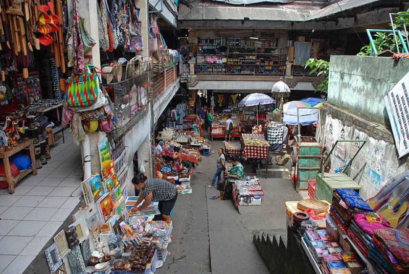 Một góc chợ tại thị trấn Ubud